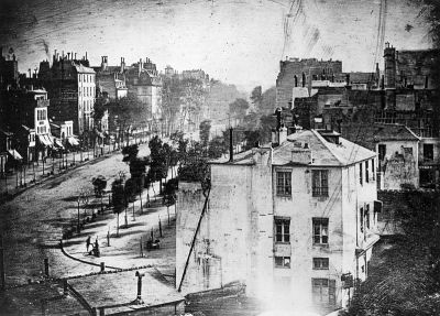 صورة فوتوغرافية شمسية التقطها لويس داجير سنة 1838 في باريس